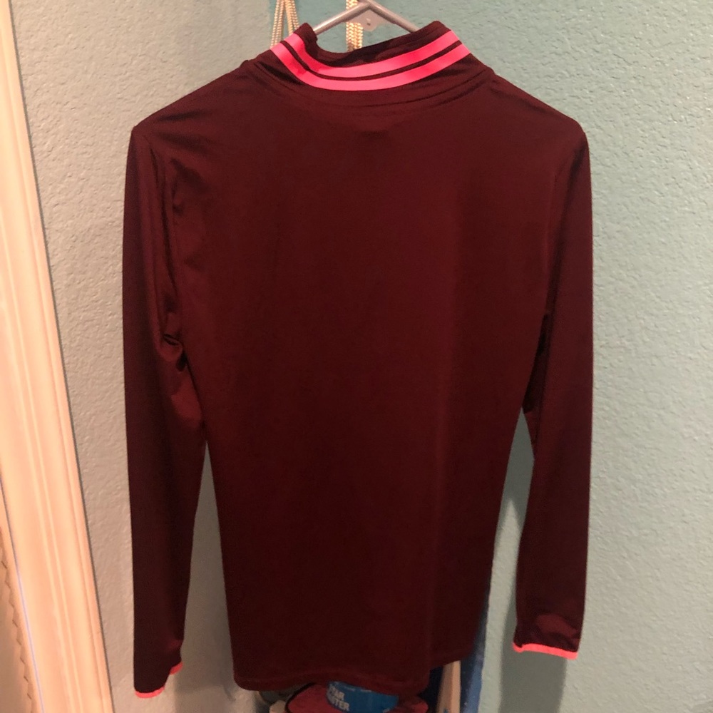 Pink Half-Zip Pull Over - image 2